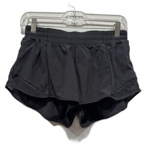 Lululemon Hotty Hot Short II Lined Running Workout 2.5 in Black W7ARKR Women 8